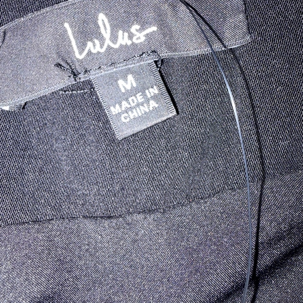 Lulu's Black and White Striped Bow Dress - Picture 8 of 8